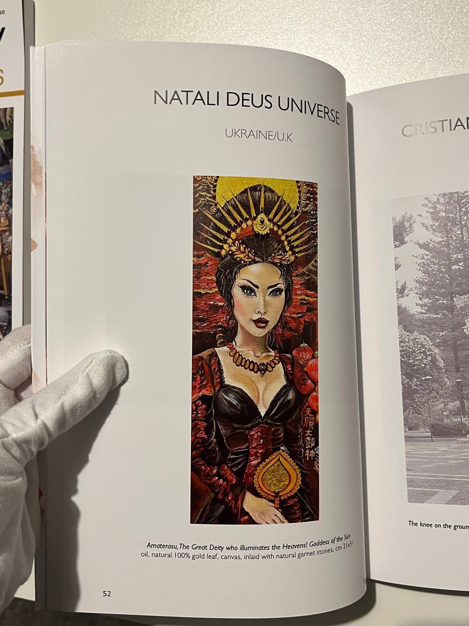 Natali Deus Universe receiving International Prize Artists at the Jubilee.